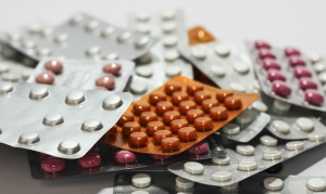 unterschiedliche Tabletten in Blister-Packungen