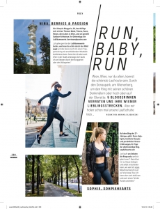 Kopie von Seite 1 der Bloggerinnen-Lauftipps aus der Zeitschrift "Woman", "WIen Extra" 2018